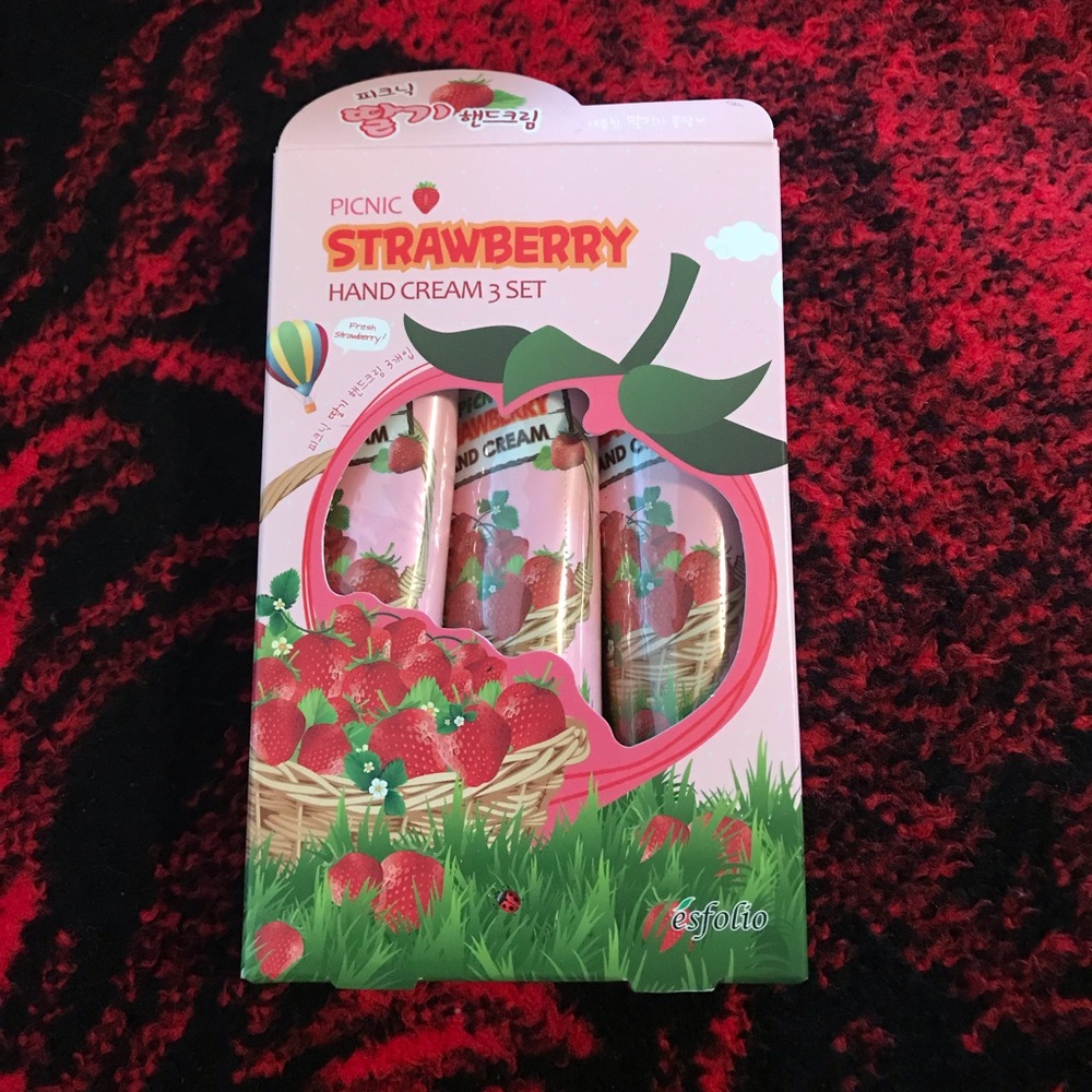 Strawberry Hand Cream set of 3
